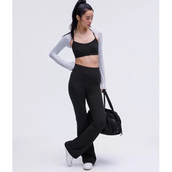 Lululemon Groove Super High Rise NULU Flare Pant Black 10 Short NEW - Picture 7 of 7